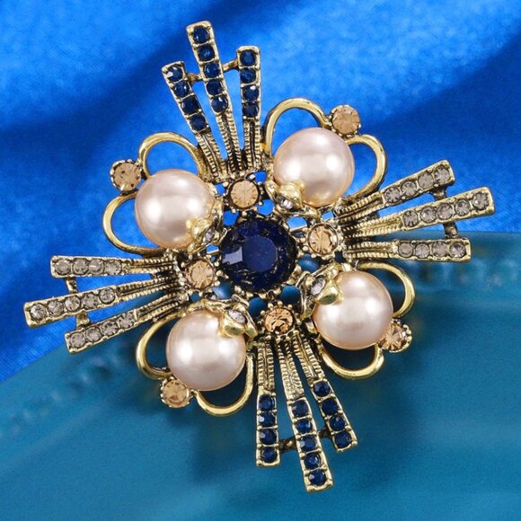 Cross Brooch Rhinestone Cross Brooch Pin - Picture 3 of 7